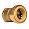 Quickfitting 1in Push-to-Connect x 1in FNPT Brass Female Straight Adapter Fitting LF832FR - alternate 1